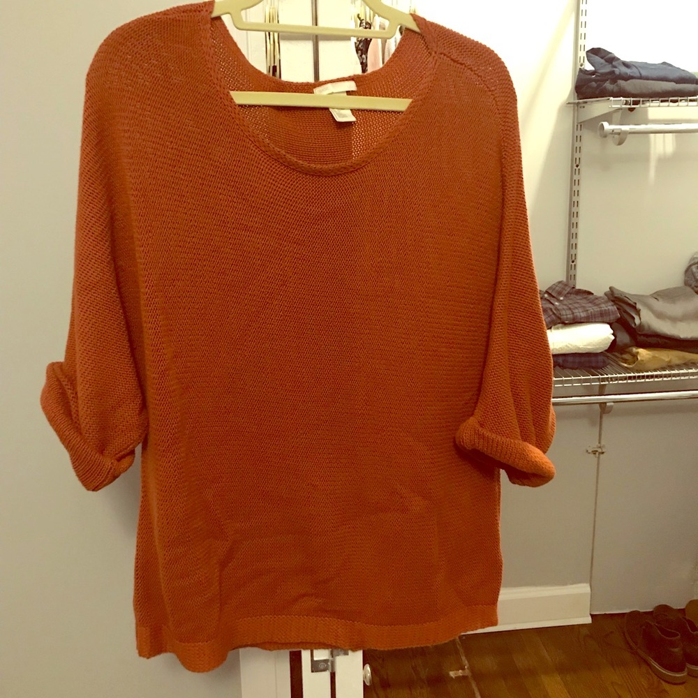 Burnt orange sweater